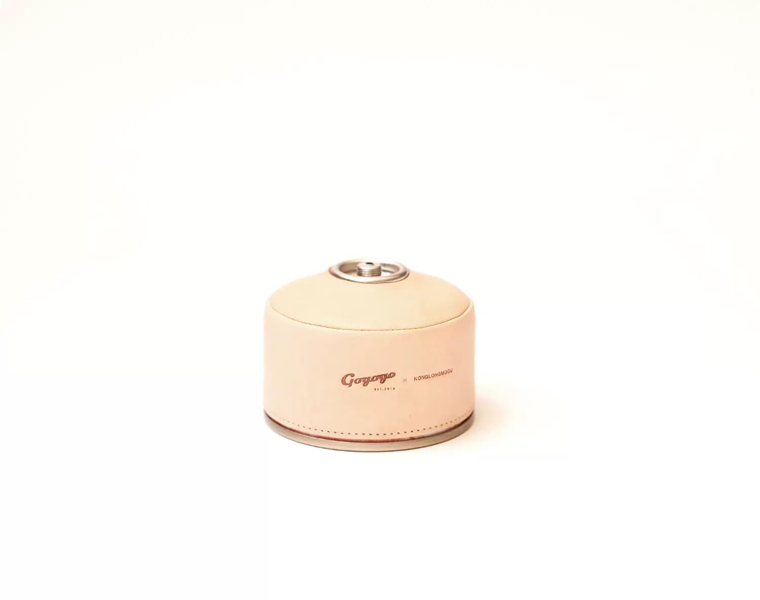 Gogogo Handcrafted Vegetable-Tanned Leather Gas Canister Cover G2 Round Canister