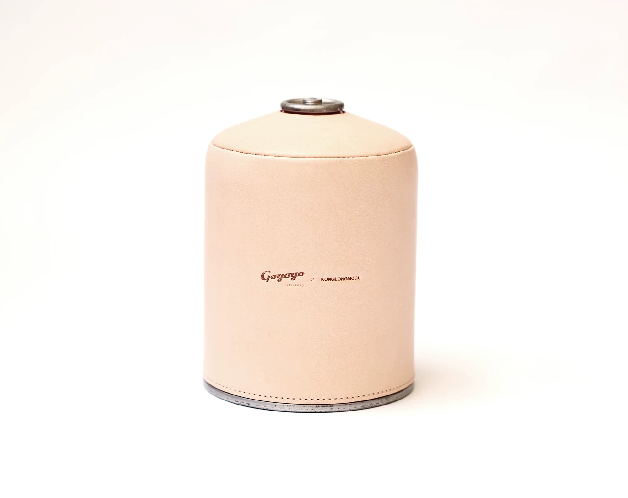 Gogogo Handcrafted Vegetable-Tanned Leather Gas Canister Cover G5 Round Canister