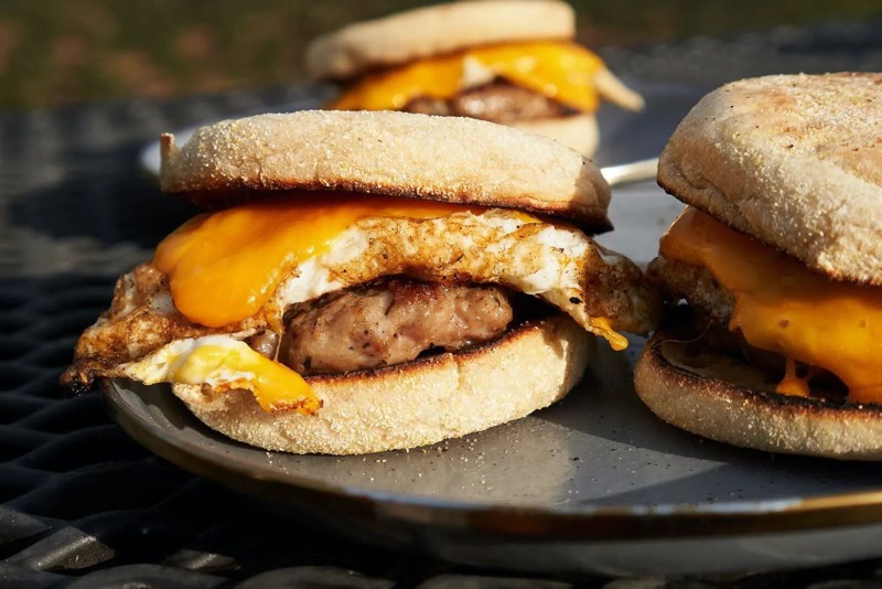 Campfire Breakfast Sandwiches